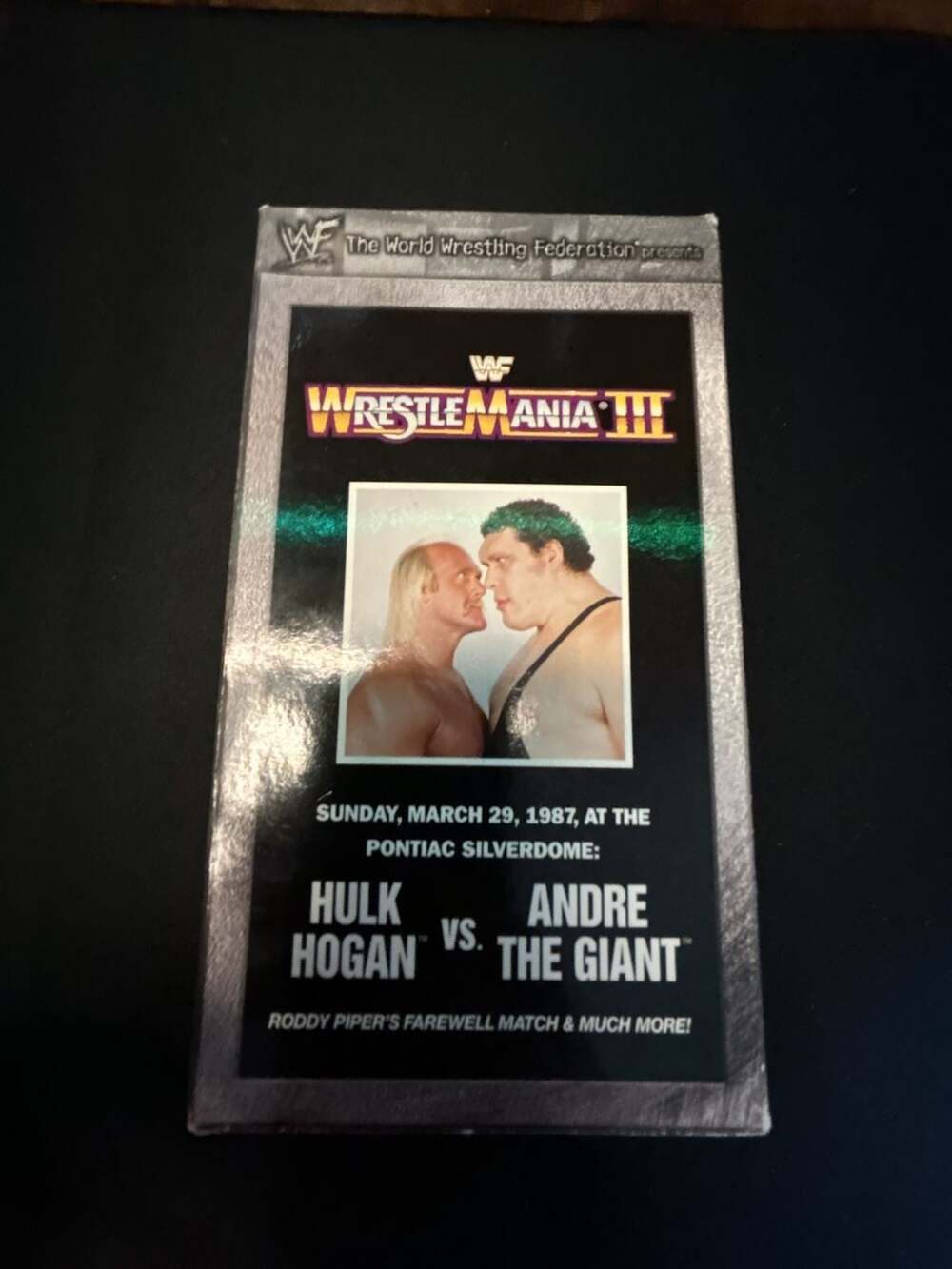WWF WrestleMania III VHS Tape Hulk Hogan vs Andre The Giant 1998 Release